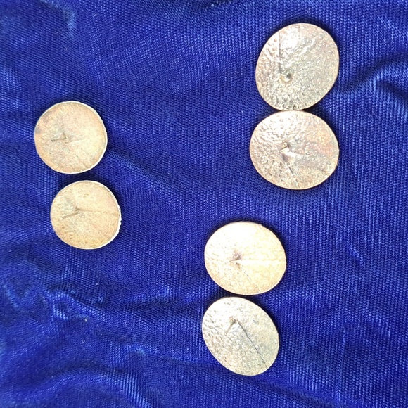 3 Pair 1Vintage 90's Metallic Painted .925 Post Earrings - Picture 9 of 12